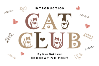 Cat Club Font: Creative Web Design Project