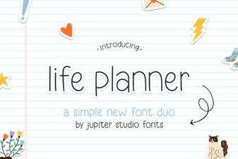 The Designer's Duo Font for Life Planning Projects