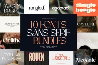 Modern Sans Font Bundles for Creative Projects