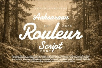 Aaksaraan Rouleur Font for Modern Typographic Layouts