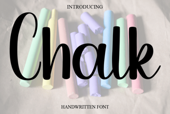 Chalk Fonts for Creative Projects & Design Ideas