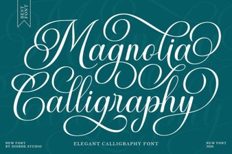 Designing with the Magnolia Calligraphy Font