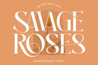 Savage Roses Font: Design Projects & Inspiration