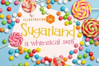 Sugarland Font: a Sweet Family Typeface